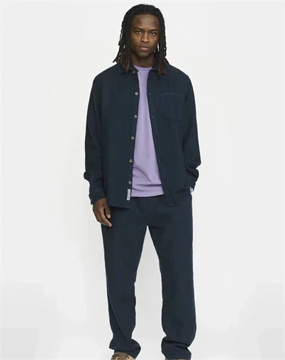 Revolution - Casual Skjorte - Navy